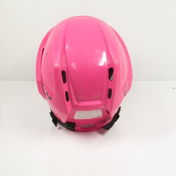 CCM 04M  PINK HOCKEY HELMET WITH CCM FM06 CAGE VG made in CANADA - Picture 3 of 6